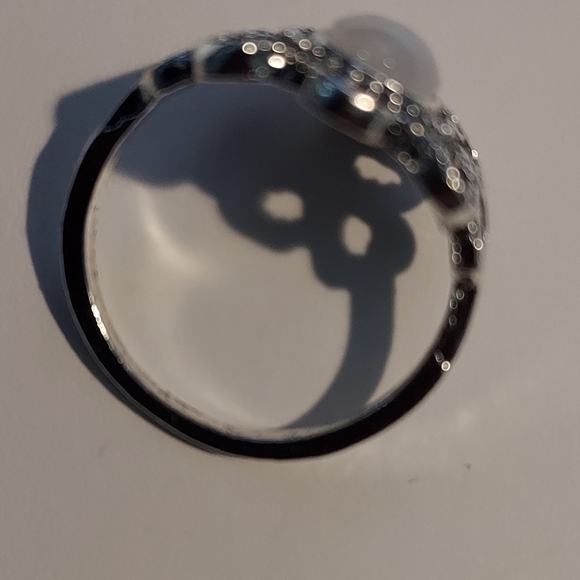 Handcrafted faux Opal and alloy ring size 7.25 - Picture 4 of 4